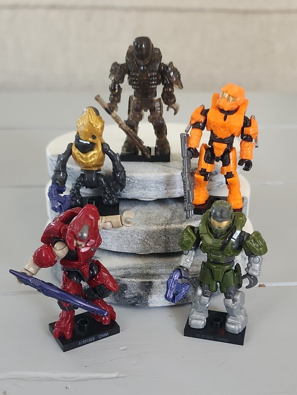 Mega Bloks Halo 2014-2015 Charlie Series Mini Figure Lot W/ Gummy Chase Figure